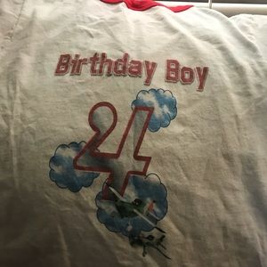 Birthday T shirt planes personalized